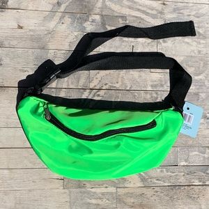 Neon green fanny pack